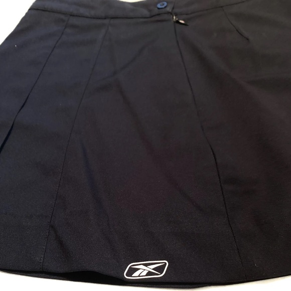 Reebok Black Athletic Skirt Golf Tennis Short Athletic Summer Pleated Zip Small - Picture 9 of 12